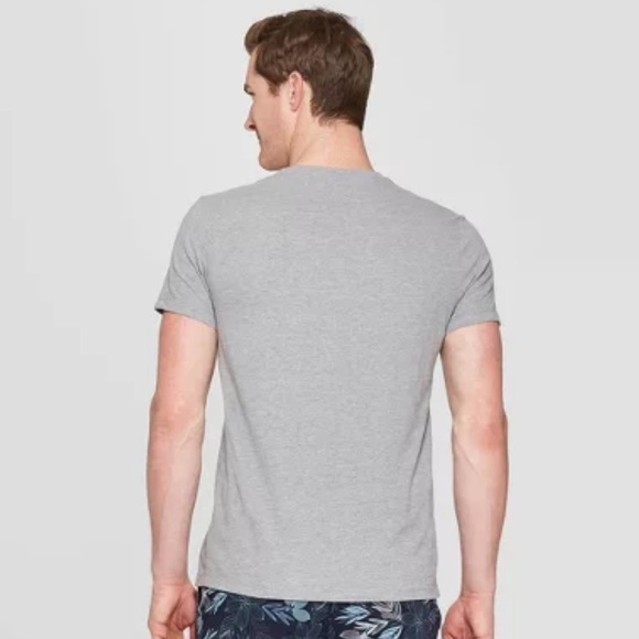 NWT GOODFELLOW Men's Gray V-Neck T-Shirt - Picture 2 of 3
